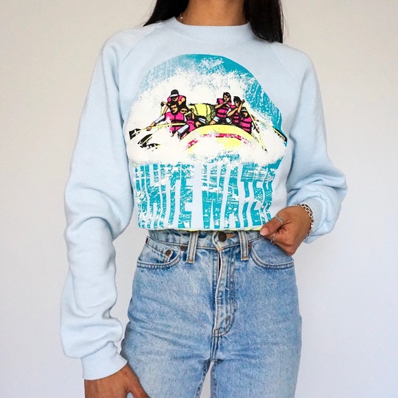 90s White Water Rafting Pullover Sweatshirt - Picture 2 of 4